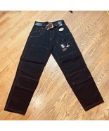 Vintage Corniche Streetwear Belted Jeans Men’s Size 33x33 Lock And Key R... - $123.09 CAD