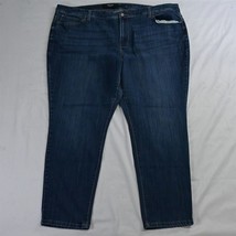 Simply Vera by Vera Wang 24W Short Mid Rise Skinny Dark Stretch Denim Jeans - £13.29 GBP