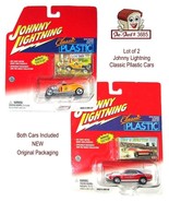 Johnny Lightning Classic Plastic Die-Cast Cuda &amp; Roadster 373-01 Hot Wheels - £23.61 GBP
