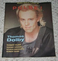 Thomas Dolby Pulse! Magazine Vintage 1988 Robert Plant Irving Berlin Bir... - $24.99