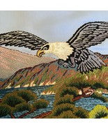 Japanese Bunka Punch Needle Embroidery Soaring Eagle Mountain - $204.26 CAD
