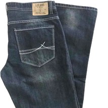 I Jeans by Buffalo Dayton Slim Straight Men&#39;s Jeans Pants Dark Blue Size 34x32 - £38.54 GBP
