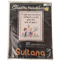 Sultana Creative Needlecraft Stamped Cross Stitch Smile Craft Kid Balloo... - £11.68 GBP