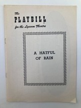 1956 Playbill Lyceum Theatre Shelley Winters, Ben Gazzara in A Hatful of Rain - £15.14 GBP