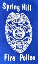 Vintage Fire Police T Shirt Single Stitch Spring Hill Florida Mens XXL B... - £27.24 GBP