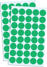 2000 Pack, 3/4&quot; round Dot Stickers Circle Labels - Green - £10.11 GBP