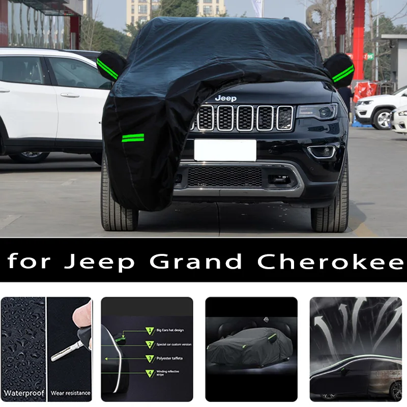 For Jeep Grand Cherokee Outdoor Protection Full Car Covers Snow Cover Su... - £54.65 GBP