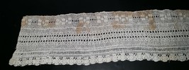 Vintage Handmade Crochet Table Runner or Mat 65 by 10 inches - $27.99