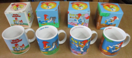 Vintage NOS Lot of 4 Woody Woodpecker Mugs Three Cheers From Applause - £43.69 GBP