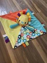 Bright Starts Taggies Lion Lovey Baby Security Blanket Plush Multicolor - £11.87 GBP