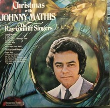 Johnny Mathis-Christmas With Johnny Mathis/The Ray Conniff Singers-LP-1972-EX/EX - £7.95 GBP