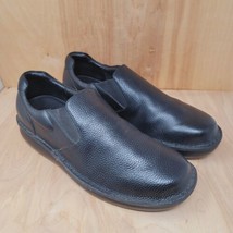 Propet Men&#39;s Loafers Walker Sz 15 X(3E) Galway Black Slip-On Casual Leather - £40.51 GBP