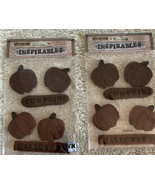 2 NEW Sticko Inspirables Stone Stickers Pumpkins Halloween - $158.89 MXN