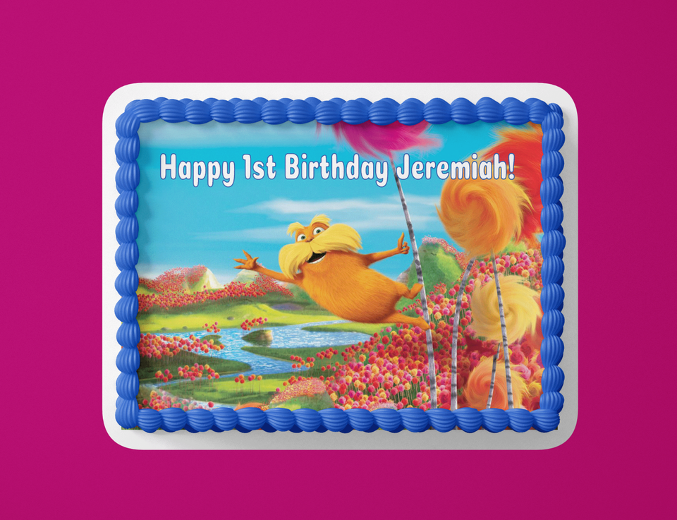 Lorax 1/4 topper/edible - $9.89