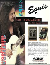 Craig Chaquico Signature Washburn EA26 Guitar Equis Pre-amp System 1996 ad print - $4.23