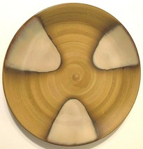 Retired Sango Splash 4951 Brown Tan Drip Glazed Stoneware 11&quot; Dinner Plate - $13.45