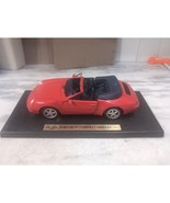 Maisto 1994 Porsche 911 Cabriolet Red 1:18 Model Car, No Box, Damaged, D... - £19.11 GBP