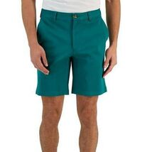 Club Room Men's Regular-Fit 9" 4-Way Stretch Shorts in Shady Glade Green-40 - $21.99