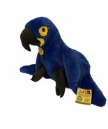 Hyacinth Macaw 12&quot; Wild Republic Cuddlekin plush stuffed animal bird par... - £20.37 GBP