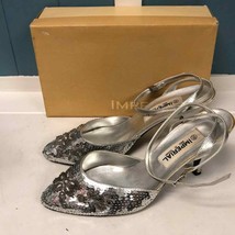 Vtg Imperial sequin heels size 290 women’s 8.5-9 - £30.20 GBP