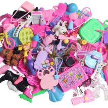 100pcs. Fashion Doll Dress-Up Accessories-Purses, Shoes, Brushes,and More! - £11.79 GBP