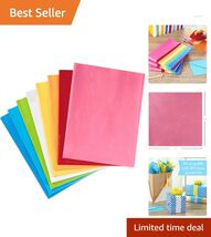 Assorted 120 Sheets Rainbow Tissue Paper 20x20 - Ideal for Gifts &amp; DIY P... - $32.62