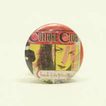 Culture Club Boy George Pin Button Vintage 1980s Pop Badge Pinback #3 - $5.87