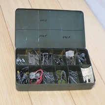 Vintage Assorted Lot of Resistors Lights etc. in Metal Case Lineman 1 - $24.99
