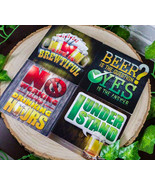 Ebros All About Beer Life is Brewtiful Men Gift Ceramic Coaster Set Of 4 - $16.99