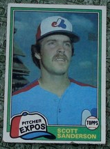 Scott Sanderson, Expos, 1981 #235 Topps Baseball Card, Good Cond - Nice Vintage - £2.57 GBP