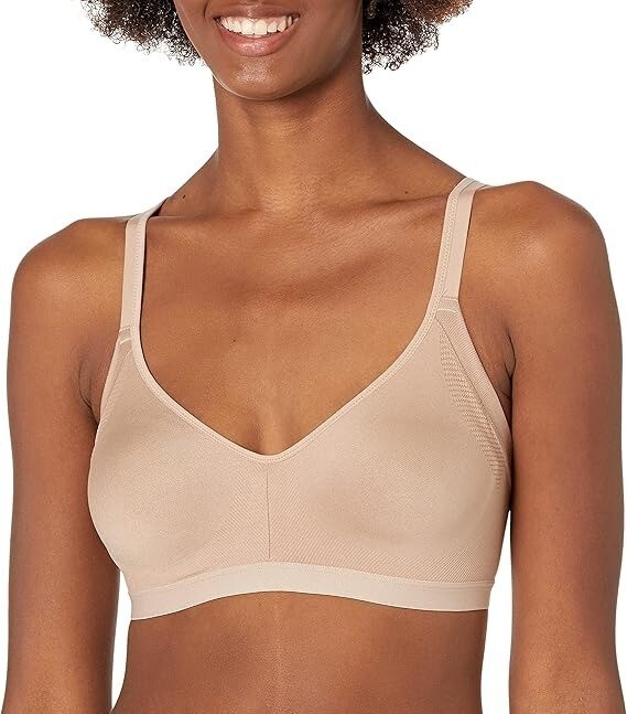 Warner&#39;s Easy Does It Wirefree Bra RM3911A Small Toasted Almond NWT - £14.85 GBP