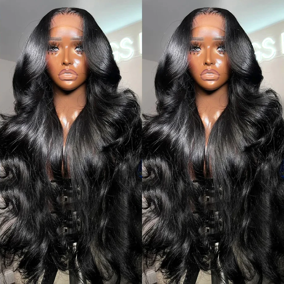 Hd Human Hair Lace Frontal Wigs 34 36 Inch 13x4 Body Wave Transparent Lace Fro - £83.62 GBP+