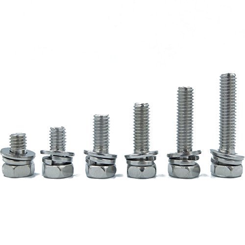Bluemoona 20 Pcs - M6 Metric Thread 304 Stainless Steel Phillips Cross Head Comb