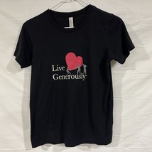 Live Generously Thrivent Financial Black Shirt Girls Size Large - £3.91 GBP