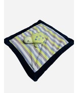 Carters Sea Turtle Striped Plush Lovey Green Blue White Gray Security Bl... - $19.67