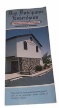 Das Dutchman Essenhaus Amish Country Kitchen Middlebury, Indiana Brochur... - £3.83 GBP