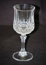 Old Vintage Longchamp Clear Cristal D’Arques-Durand Crystal Water Goblet Glass - £13.44 GBP