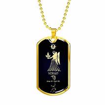 Express Your Love Gifts Virgo Constellation Horoscope Zodiac Necklace 18k Gold S - £44.17 GBP