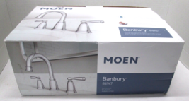 Moen Banbury 8&#39;&#39; Widespread Double Handle High-Arc Bathroom Faucet Chrom... - £30.01 GBP