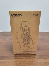 VTech VG101 DECT 6.0 Cordless Phone for Home Blue-White Backlit Display - $25.99