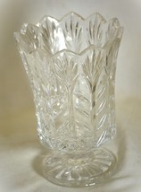Footed Lead Crystal Hurricane Candle Holder or Vase Bleikristall - £31.64 GBP
