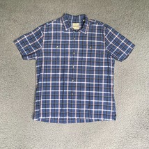 TOMMY BAHAMA Shirt Adult Large Island Zone Silk Blend Plaid Button Up Casual Men - $24.38