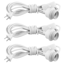 3Pack Plug In Hanging Light Kit, E26/E27 Vintage Hanging Lights With Plug In Cor - £23.48 GBP