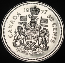 Proof-Like Canada 1977 50 Cents~Free Shipping - £5.38 GBP