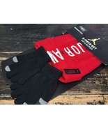 Jordan Jumpman Gift 2-Piece Set Red/Black Beanie Hat &amp; Gloves Youth L-XL - £33.59 GBP