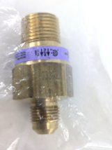 Pipe Fitting, Brass Gas Flare Connector Check Valve , 3/8&quot; Flare x 1/2&quot; MPT - $9.11