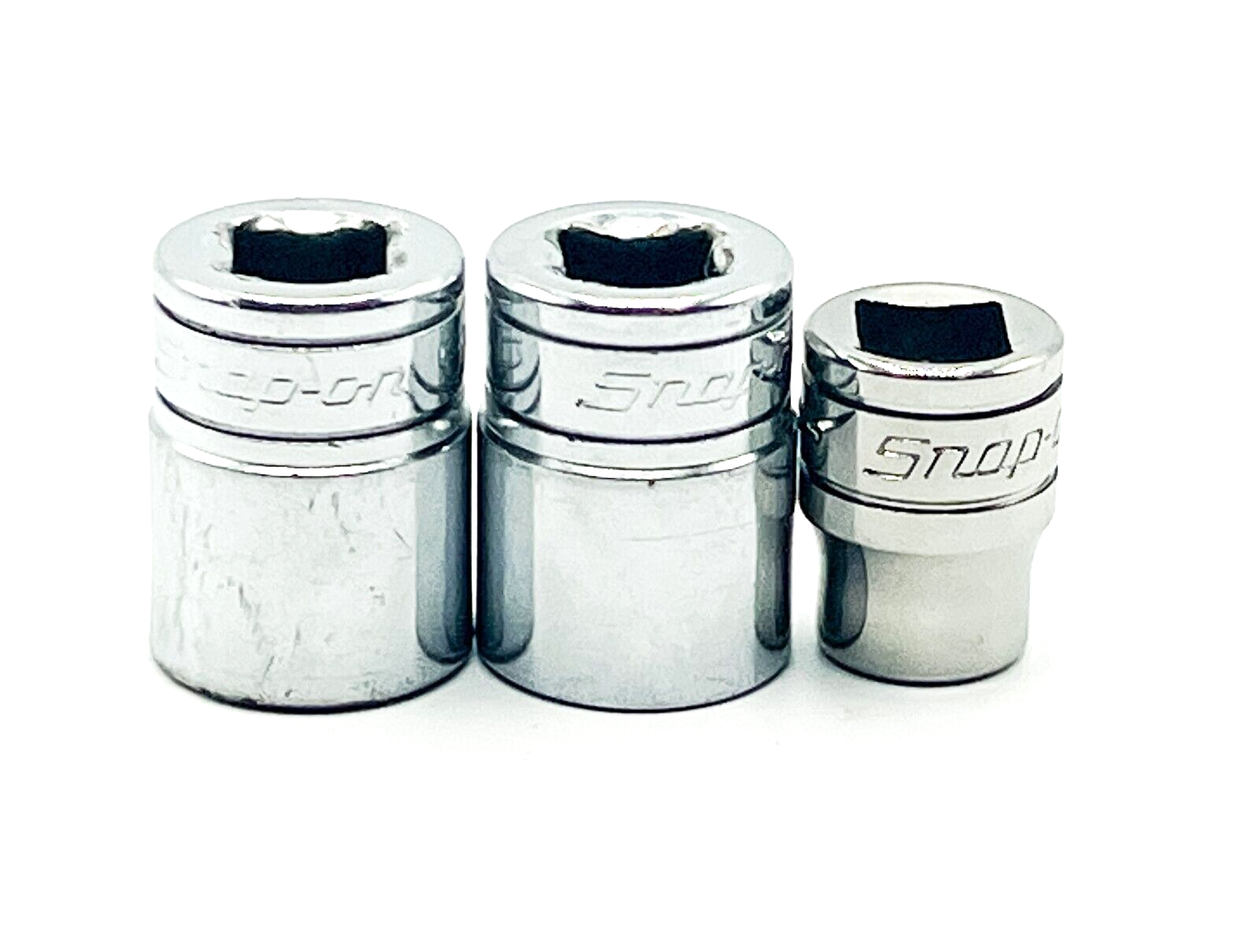 Snap-on 2-Pc 3/8" + 5/8" 12-Pt, 3/8 Drive Flank Drive® Shallow Sockets - $26.07