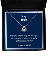 To my Wife, May you be proud - Wishbone Dancing Necklace. Model 64039  - £31.35 GBP