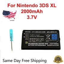 OEM Battery Replacement + Tool For Nintendo 3DS XL 2000mAh 3.7V Rechargeable New - £21.39 GBP