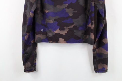 Athleta Womens Size XS Camouflage The Pinnacle Crop Cropped Hoodie Yoga Gym Item image 15